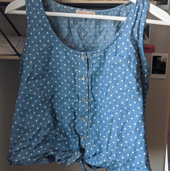 Heart Patterned Summer Shirt - Picture 1 of 1
